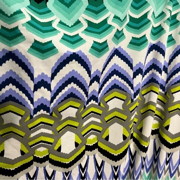 La Blanca multi Colored Aztec Print Beach Cover Up Medium - Picture 3 of 9